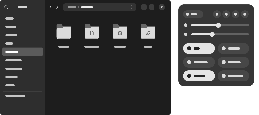 Cover image for Monolith GTK & GNOME Shell Theme